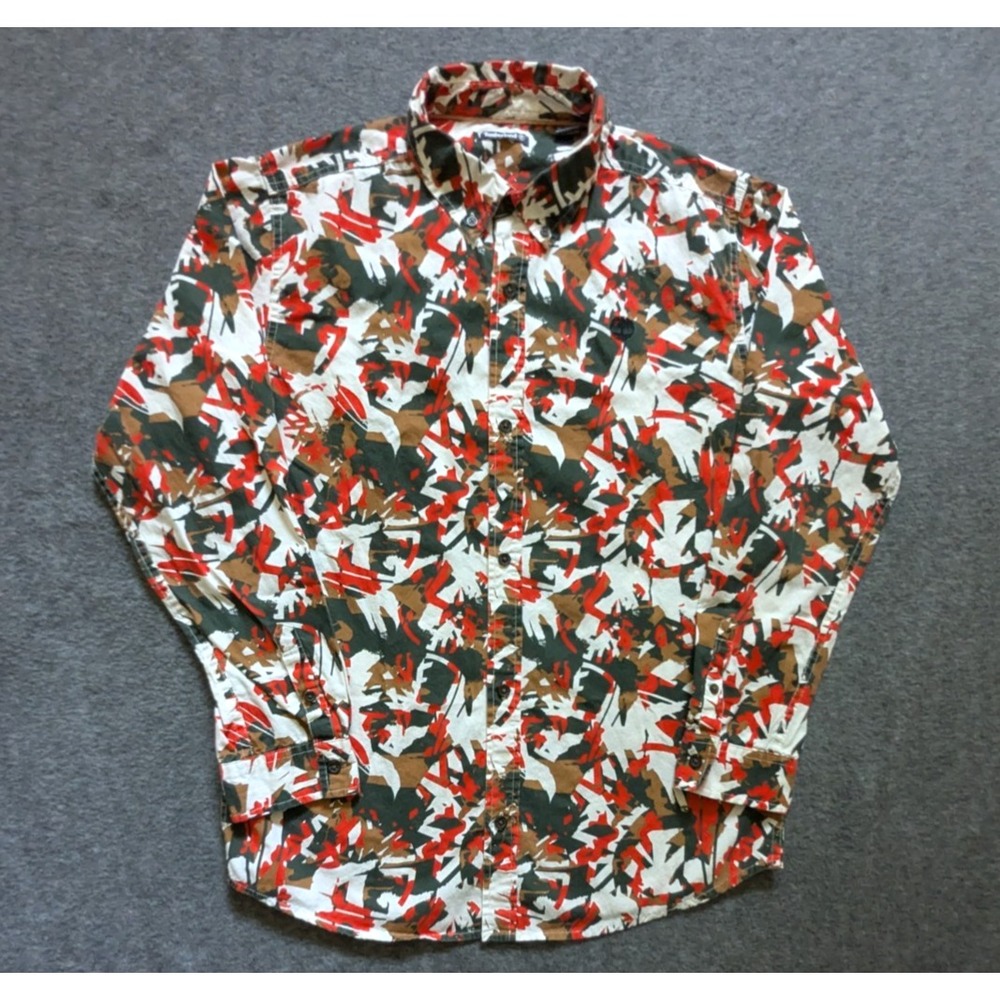 Timberland Urban Camo Shirt Youth XL 18-20 Button Down